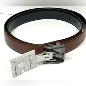 Perry Ellis NEW Reversible Brown/Black Faux Leather Belt Size 42 MSRP $49.50
